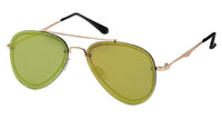 Load image into Gallery viewer, Sonnenbrille Pilotenbrille 400 UV frameless Metallbügel Zacke bunt verspiegelt
