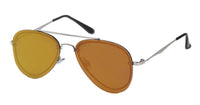 Load image into Gallery viewer, Sonnenbrille Pilotenbrille 400 UV frameless Metallbügel Zacke bunt verspiegelt
