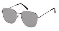 Load image into Gallery viewer, Sonnenbrille Piloten Stil 400 UV verspiegelt pink blau silber Trapez eckig

