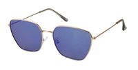 Load image into Gallery viewer, Sonnenbrille Piloten Retro Stil 400 UV verspiegelt Trapezform eckige Gläser

