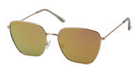Load image into Gallery viewer, Sonnenbrille Piloten Retro Stil 400 UV verspiegelt Trapezform eckige Gläser
