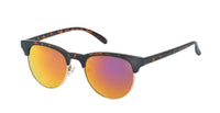 Load image into Gallery viewer, Sonnenbrille Halbrahmen 400UV verspiegelt Metall getigert
