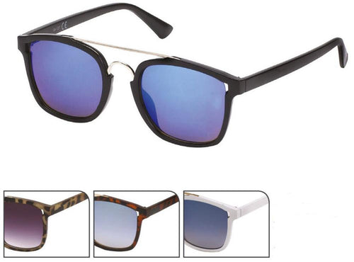Sonnenbrille Retro 400 UV Metalldoppelsteg Bogensteg Gestell schmal