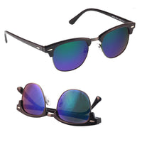 Load image into Gallery viewer, Sonnenbrille 400UV Metallsteg Trapez Gläser Ziermandel
