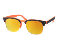 Load image into Gallery viewer, Sonnenbrille Retro bunt schwarz neon 400UV Metall Mandelverzierung

