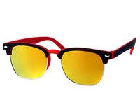 Load image into Gallery viewer, Sonnenbrille Retro bunt schwarz neon 400UV Metall Mandelverzierung
