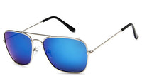 Load image into Gallery viewer, Sonnenbrille Trapez Pilotenbrille 400UV Metallgestell getönt verspiegelt korean
