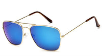 Load image into Gallery viewer, Sonnenbrille Trapez Pilotenbrille 400UV Metallgestell getönt verspiegelt korean
