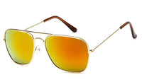 Load image into Gallery viewer, Sonnenbrille Trapez Pilotenbrille 400UV Metallgestell getönt verspiegelt korean
