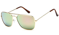 Load image into Gallery viewer, Sonnenbrille Trapez Pilotenbrille 400UV Metallgestell getönt verspiegelt korean
