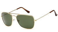 Load image into Gallery viewer, Sonnenbrille Trapez Pilotenbrille 400UV Metallgestell getönt verspiegelt korean
