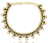 Load image into Gallery viewer, Charm Piercing Anhänger Ohrringe für Flesh Tunnels gold antik Messing Ohrhänger
