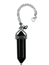 Load image into Gallery viewer, Charm Piercing Anhänger Ohrhänger für Flesh Tunnels gold Silber Messing Stein Karabiner
