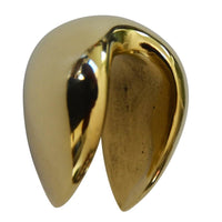 Load image into Gallery viewer, Plug Ohrgewicht gold Messing zum Einhängen Tropfen
