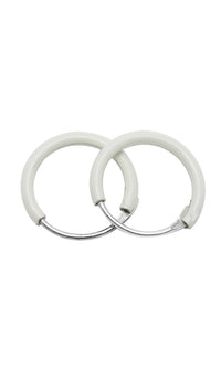 Load image into Gallery viewer, Silberohrringe gefärbt metallic bunt Creolen Ohrringe 925er Sterling Silber klein
