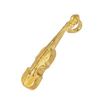 Load image into Gallery viewer, Anhänger mit Öse vergoldet Geige 925 Silber matt 32 mm Goldschmiedearbeit - chic - net.de
