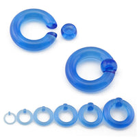 Load image into Gallery viewer, Ball Closure Piercing Klemmkugel Ring blau Acryl - chic - net.de
