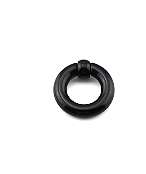 Ball Closure Piercing Klemmkugel Ring schwarz Acryl - chic - net.de