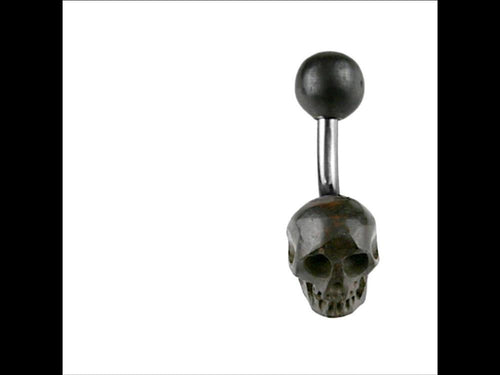 Bauchnabel Piercing Edelstahl Knochen Skull - chic - net.de