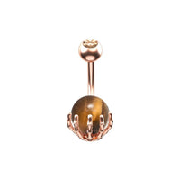 Load image into Gallery viewer, Bauchnabelpiercing Kralle Edelstahl Stein - chic - net.de

