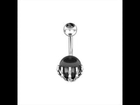 Load image into Gallery viewer, Bauchnabelpiercing Kralle Edelstahl Stein - chic - net.de
