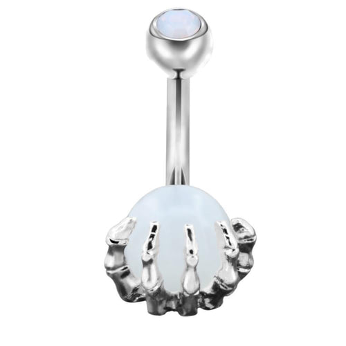 Bauchnabelpiercing Kralle Edelstahl Stein - chic - net.de