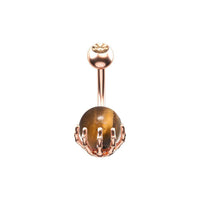 Load image into Gallery viewer, Bauchnabelpiercing Kralle Edelstahl Stein - chic - net.de
