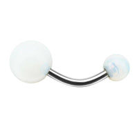 Load image into Gallery viewer, Bauchnabelpiercing Stein Kugeln Edelstahl - chic - net.de
