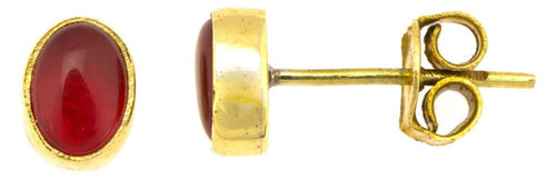 Brass Ohrstecker Stern Sterne bunt Unisex Ohrringe Edelstahl nickelfrei Kommunismus 12 mm - chic - net.de