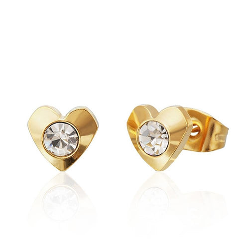 Brass Ohrstecker Stern Sterne bunt Unisex Ohrringe Edelstahl nickelfrei Kommunismus 12 mm - chic - net.de