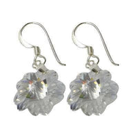 Load image into Gallery viewer, Blumen Zirkonia Ohrringe Silberohrringe facettiert 925 Sterling Silber bunt - chicnit.com
