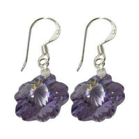 Load image into Gallery viewer, Blumen Zirkonia Ohrringe Silberohrringe facettiert 925 Sterling Silber bunt - chicnit.com
