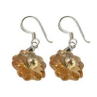 Load image into Gallery viewer, Blumen Zirkonia Ohrringe Silberohrringe facettiert 925 Sterling Silber bunt - chicnit.com
