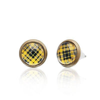 Load image into Gallery viewer, Brass Ohrstecker Stern Sterne bunt Unisex Ohrringe Edelstahl nickelfrei Kommunismus 12 mm - chicnit.com

