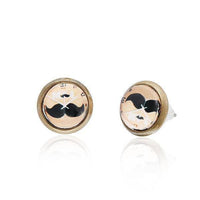 Load image into Gallery viewer, Brass Ohrstecker Stern Sterne bunt Unisex Ohrringe Edelstahl nickelfrei Kommunismus 12 mm - chicnit.com
