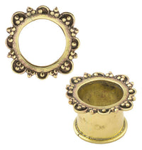 Load image into Gallery viewer, Brass Tunnel Bogen Punkt Dreieck antik gold nickelfrei - chicnit.com
