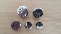 Load image into Gallery viewer, Edelstahl Flesh Tunnel ribbed Steel Plug Spinnennetz silber Schraubplug Netz - chicnit.com
