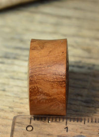 Load image into Gallery viewer, Flesh Plug Teakholz Mjölnir Triskele Runen double flared - chicnit.com
