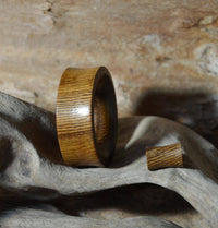 Load image into Gallery viewer, Flesh Tunnel Holz Parasitholz braun double flared - chicnit.com
