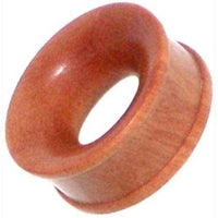 Load image into Gallery viewer, Flesh Tunnel Rosenholz braun Rotstich ribbed Holz - chicnit.com
