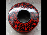 Load image into Gallery viewer, Flesh Tunnel Sternenkranz dick rot Ohr Sono Holz - chicnit.com
