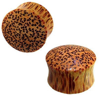 Load image into Gallery viewer, hell Holz Plug Punkte Muster Kokosholz handmade - chicnit.com
