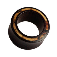 Load image into Gallery viewer, Holz Flesh Tunnel Inlay Tamarinden Holz braun hell Plug Organic Ohrschmuck Ohrstecker Ohrringe - chicnit.com
