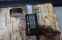Load image into Gallery viewer, Holz Plug Blumen Wabe silber double flared - chicnit.com
