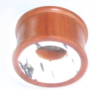 Cargar imagen en el visor de la galería, Holz Tunnel Howlith weiß braun marmoriert Rosenholz Tribal Plug handgeschnitzt Expander - chicnit.com
