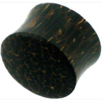 Load image into Gallery viewer, Holzplug Palmenholz dunkelbraun schwarz Punktmuster handgeschnitzt Tribal Plug Tunnel Expander - chicnit.com

