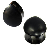 Load image into Gallery viewer, Holzplug schwarz Träne handgeschnitzt Eisenholz Tribal Holz Plug Tunnel Ohrstecker Expander - chicnit.com
