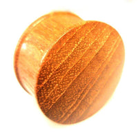 Load image into Gallery viewer, Holzplug Teak Holz konvex Naturmaserung handgeschnitzt Expander Tribal Holz Plug Tunnel - chicnit.com
