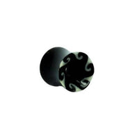 Load image into Gallery viewer, Horn Tunnel Wellen Bone Inlay schwarz weiß Tribal Buffalo Horntunnel Büffelhorn Plug Ohrstecker Expander - chicnit.com
