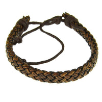 Load image into Gallery viewer, Leder Armband Schnur rund glatt geflochten verstellbar - chicnit.com
